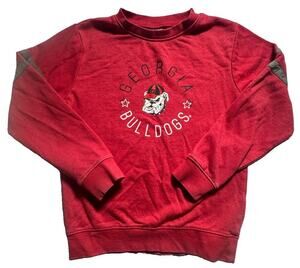 Georgia Bulldogs Rivalry Threads Youth L 10/12 Red Sweatshirt UGA Dawgs